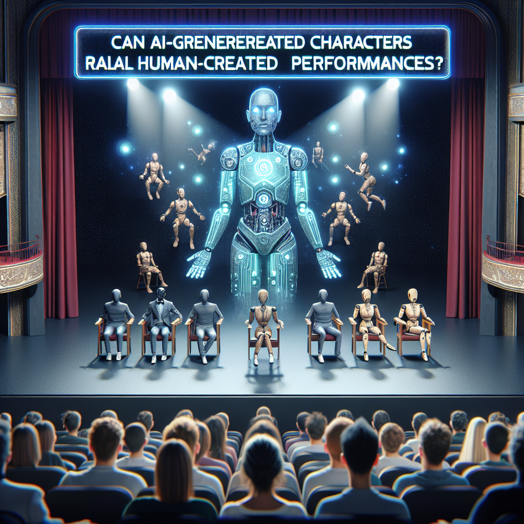 Can AI-Generated Characters Rival Human-Created Performances?